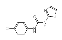 3-(4-chlorophenyl)-1-(1,3-thiazol-2-yl)urea结构式