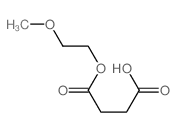Butanedioic acid,1-(2-methoxyethyl) ester Structure