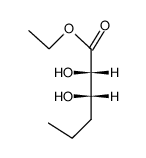 (+/-)-erythro-2,3-dihydroxy-hexanoic acid ethyl ester结构式