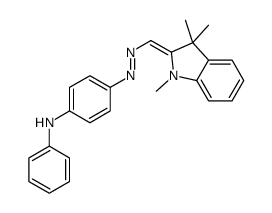 4-[[(1,3-dihydro-1,3,3-trimethyl-2H-indol-2-ylidene)methyl]azo]-N-phenylaniline structure