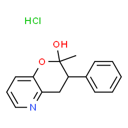2H-Pyrano[3,2-b]pyridin-2-ol,3,4-dihydro-2-methyl-3-phenyl-,hydrochloride(9CI)结构式