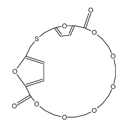 10,13,16,19,22,25,30,31-Octaoxa-3-thiatricyclo[25.2.1.15,8]hentriaconta-5,7,27,29(1)-tetrene-9,26-dione Structure