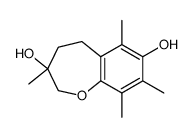 2,3,4,5-tetrahydro-3,6,8,9-tetramethyl-1-benzoxepin-3,7-diol Structure