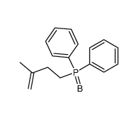 (3-methyl-3-butenyl)diphenylphosphine-borane complex Structure