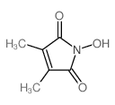 1-hydroxy-3,4-dimethyl-pyrrole-2,5-dione结构式