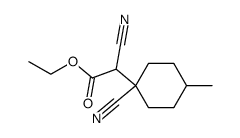 ethyl (1-cyano-4-methylcyclohex-1-yl)cyanoacetate结构式