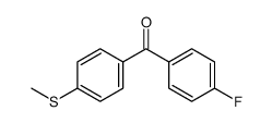 (4-fluorophenyl)(4-(methylthio)phenyl)methanone结构式