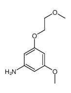 Benzenamine, 3-methoxy-5-(2-methoxyethoxy)- (9CI) Structure