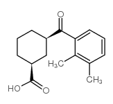 cis-3-(2,3-dimethylbenzoyl)cyclohexane-1-carboxylic acid structure