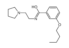 3-Butoxy-N-[2-(1-pyrrolidinyl)ethyl]benzamide Structure