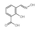 Benzoicacid, 2-hydroxy-3-[(hydroxyimino)methyl]-结构式