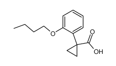 1-(2-butoxyphenyl)cyclopropane-1-carboxylic acid结构式