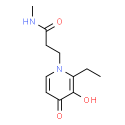 1(4H)-Pyridinepropanamide, 2-ethyl-3-hydroxy-N-methyl-4-oxo- (9CI) Structure