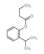 (2-propan-2-ylphenyl) butanoate Structure