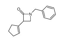 1-benzyl-3-(cyclopenten-1-yl)azetidin-2-one Structure