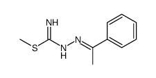 methyl N'-(1-phenylethylideneamino)carbamimidothioate结构式