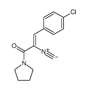 (Z)-3-(4-Chloro-phenyl)-2-isocyano-1-pyrrolidin-1-yl-propenone结构式