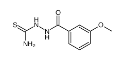 2-(3-methoxybenzoyl)hydrazinecarbothioamide Structure