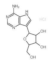 D-Ribitol,1-C-(4-amino-5H-pyrrolo[3,2-d]pyrimidin-7-yl)-1,4-anhydro-, (1S)- picture