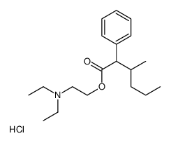 diethyl-[2-(3-methyl-2-phenylhexanoyl)oxyethyl]azanium,chloride结构式