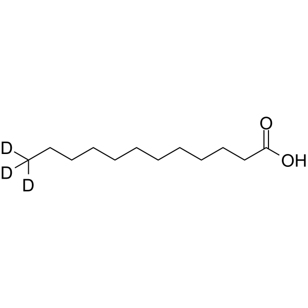 Lauric acid-d3 structure