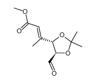 L-threo-Hex-4-enuronic acid, 4,5-dideoxy-4-methyl-2,3-O-(1-methylethylidene)-, methyl ester, (4E)- (9CI) Structure