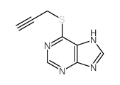 1H-Purine, 6- (2-propynylthio)- Structure