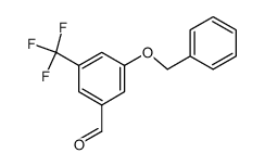 3-benzyloxy-5-trifluoromethyl benzaldehyde Structure