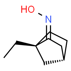 Bicyclo[2.2.1]heptan-2-one, 1-ethyl-, oxime, (1S,4R)- (9CI) Structure