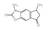 2H-Indeno[5,6-d]oxazole-2,7(3H)-dione, 5,6-dihydro-3,5-dimethyl- structure