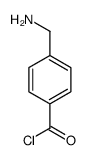 Benzoyl chloride, 4-(aminomethyl)- (9CI)结构式