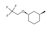 cis-3-methylcyclohexyl trifluoroethyl ether Structure