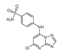 7-(4-aminosulfonylphenylamino)-5-chlorotriazolo[1,5-a]pyrimidine结构式