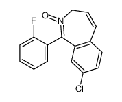 8-chloro-1-(2-fluorophenyl)-2-oxido-3H-2-benzazepin-2-ium Structure