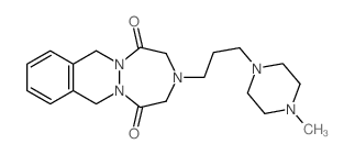 3-(3-(4-Methyl-1-piperazinyl)propyl)-3,4,7,12-tetrahydro-1H-(1,2,5)triazepino(1,2-b)phthalazine-1,5(2H)-dione Structure