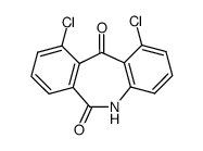 1,10-dichloro-5H-dibenzo[b,e]azepine-6,11-dione Structure