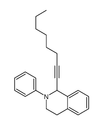 1-oct-1-ynyl-2-phenyl-3,4-dihydro-1H-isoquinoline Structure
