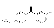 (3-chlorophenyl)-(4-ethylphenyl)methanone structure