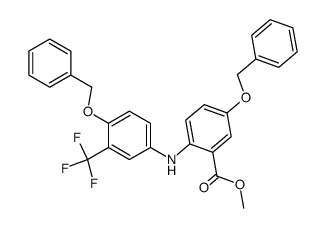 methyl 5-(benzyloxy)-2-((4-(benzyloxy)-3-(trifluoromethyl)phenyl)amino)benzoate Structure