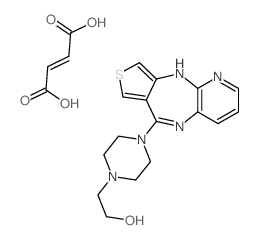 2-(4-(10H-Pyrido(3,2-b)thieno(3,4-e)(1,4)diazepin-6-yl)-1-piperazinyl)ethanol 2-butenedioate picture