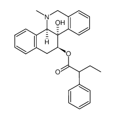 (4bR,10bS,11S)-10b-hydroxy-5-methyl-4b,5,6,10b,11,12-hexahydrobenzo[c]phenanthridin-11-yl 2-phenylbutanoate Structure