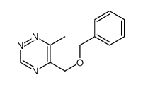 6-methyl-5-(phenylmethoxymethyl)-1,2,4-triazine结构式