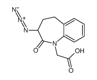 2-(3-azido-2-oxo-4,5-dihydro-3H-1-benzazepin-1-yl)acetic acid Structure
