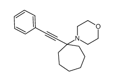 4-[1-(2-phenylethynyl)cycloheptyl]morpholine结构式