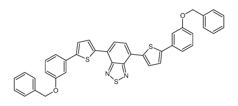 4,7-bis[5-(3-phenylmethoxyphenyl)thiophen-2-yl]-2,1,3-benzothiadiazole Structure