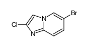6-溴-2-氯咪唑并[1,2-a]吡啶结构式