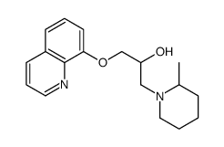 1-(2-methylpiperidin-1-yl)-3-quinolin-8-yloxypropan-2-ol Structure