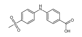 4-[[4-(methylsulfonyl)phenyl]amino]benzoic acid结构式