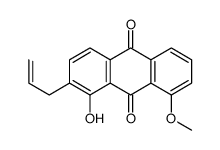 1-hydroxy-8-methoxy-2-prop-2-enylanthracene-9,10-dione结构式