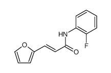 2-Propenamide, N-(2-fluorophenyl)-3-(2-furanyl)-, (2E) structure